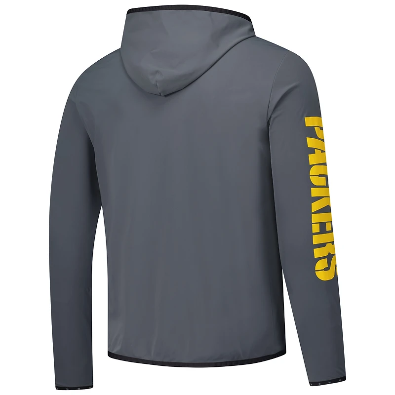 T-shirt à capuche manches longues pour homme Greyson Clothiers Charcoal Green Bay Packers Colorado