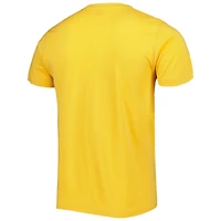 Men's Homage Aaron Rodgers & Jones Heather Gold Green Bay Packers NFL Jam Tri-Blend T-Shirt
