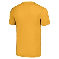 T-shirt à manches longues pour homme avec logo Reggie White Gold des Packers de Green Bay, joueur retraité