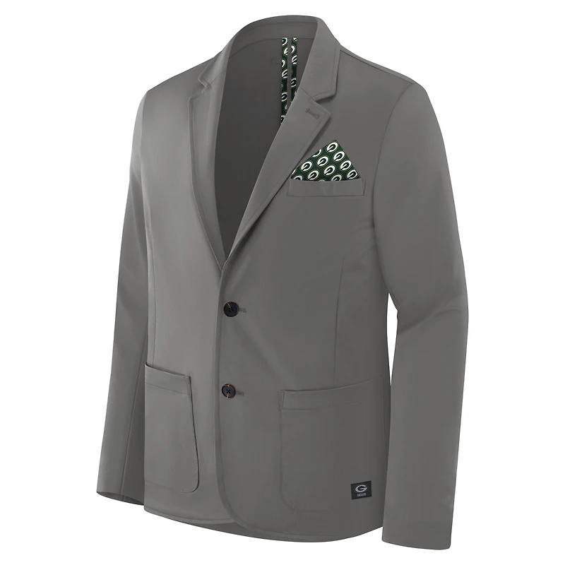 Men's J. Palmer Graphite Green Bay Packers Man-In-Motion Blazer