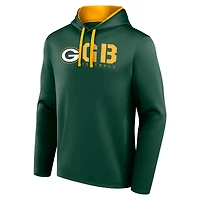 Men's Logo Athletic Green Bay Packers Head Start Pullover Hoodie