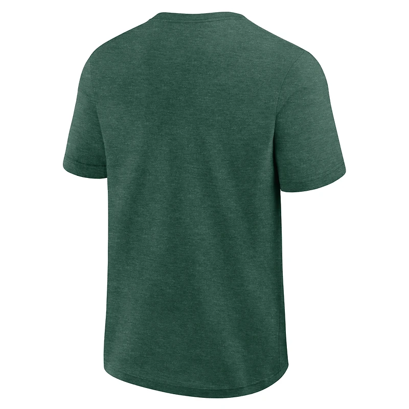 Men's Logo Athletic Heather Green Bay Packers Success T-Shirt