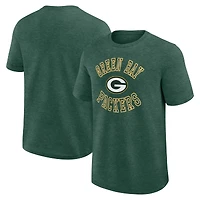 Men's Logo Athletic Heather Green Bay Packers Success T-Shirt