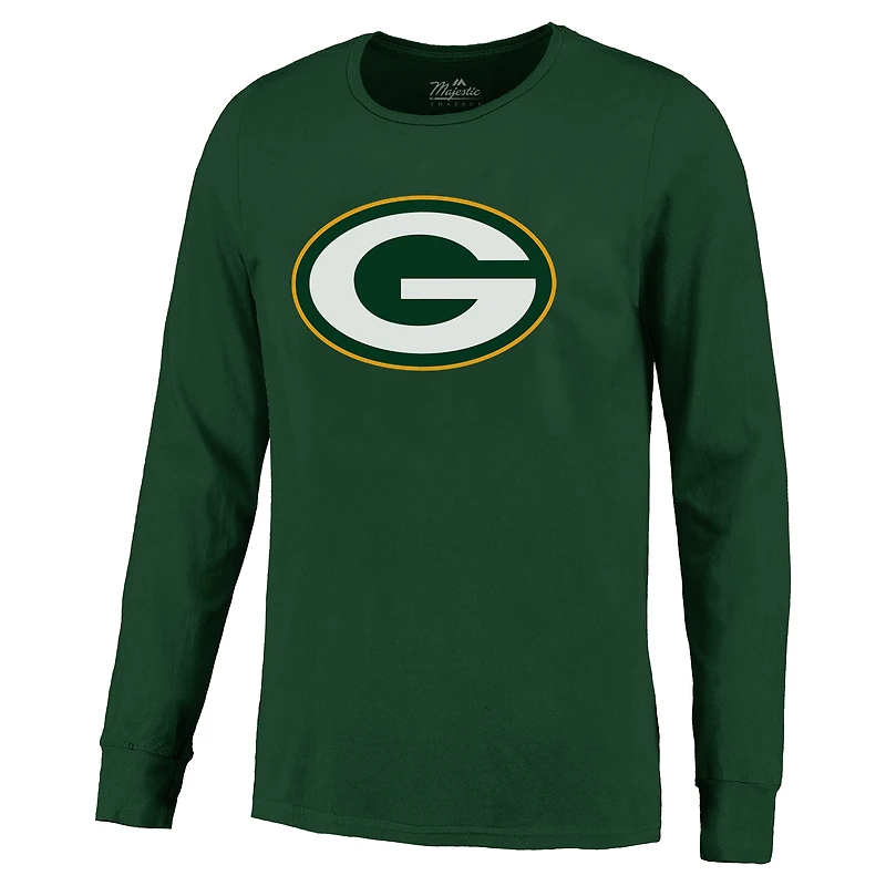 T-shirt à manches longues pour homme Majestic Threads Jordan Love Green Bay Packers avec nom et numéro