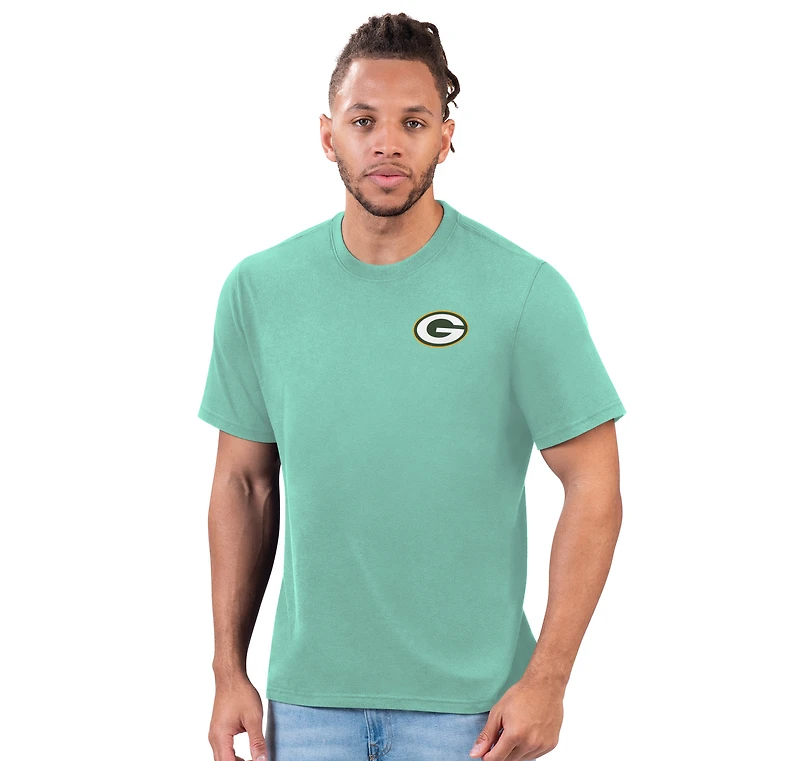T-shirt pour homme Margaritaville Mint Green Bay Packers Wastin' Away