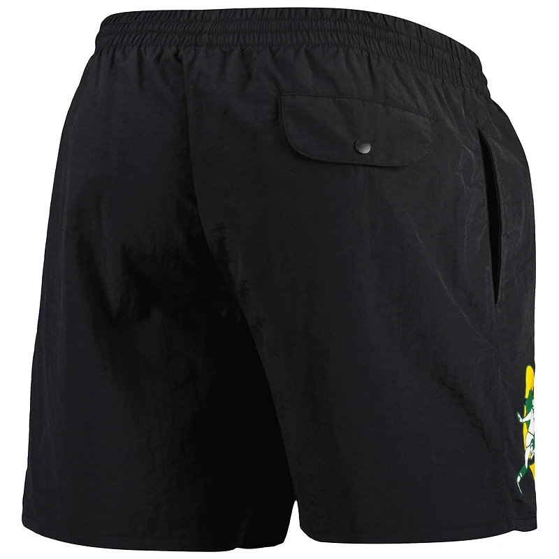 Short en nylon Essentials de l'équipe Green Bay Packers Mitchell & Ness pour homme, noir
