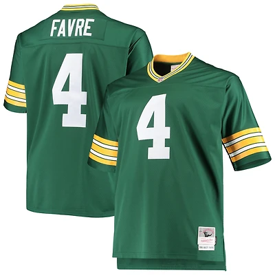Maillot réplique de joueur retraité Mitchell & Ness Brett Favre Green Bay Packers Big Tall 1996 pour hommes