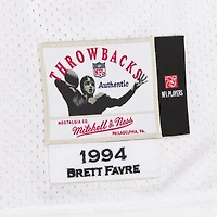 Maillot de joueur retraité authentique Mitchell & Ness Brett Favre des Green Bay Packers 1994 pour homme