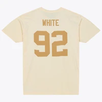 T-shirt Mitchell & Ness Reggie blanc crème Green Bay Packers Sandman avec nom et numéro pour homme