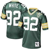 Maillot de joueur retraité authentique Mitchell & Ness Reggie blanc vert Green Bay Packers 1993 pour hommes