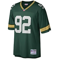 Maillot de réplique joueur retraité Mitchell & Ness Reggie blanc vert Green Bay Packers Big Tall 1996 pour hommes