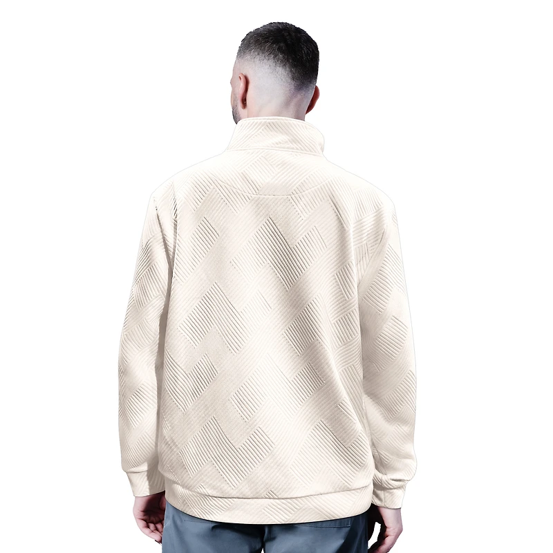 Pull d'entraînement croisé demi-zippé MSX by Michael Strahan pour homme, blanc, des Packers de Green Bay