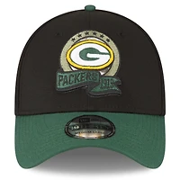 Casquette 39THIRTY Flex pour homme New Era Black/Green Green Bay Packers 2022 Salute To Service