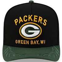 Men's New Era Black/Green Green Bay Packers 2025 NFL Draft 9FIFTY A-Frame Snapback Hat