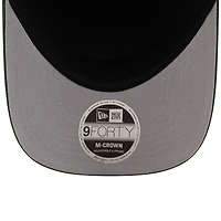 Casquette ajustable New Era 9FORTY M-Crown A-Frame pour homme, noire/verte, des Green Bay Packers, draft NFL 2025