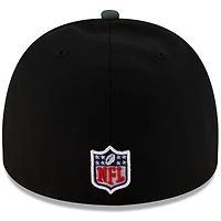 Casquette ajustée New Era 59FIFTY noire/verte pour homme, édition 2025 de la NFL, des Packers Green Bay, sur scène