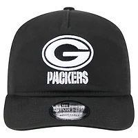 Casquette ajustable New Era 19TWENTY noire/blanche des Green Bay Packers pour homme