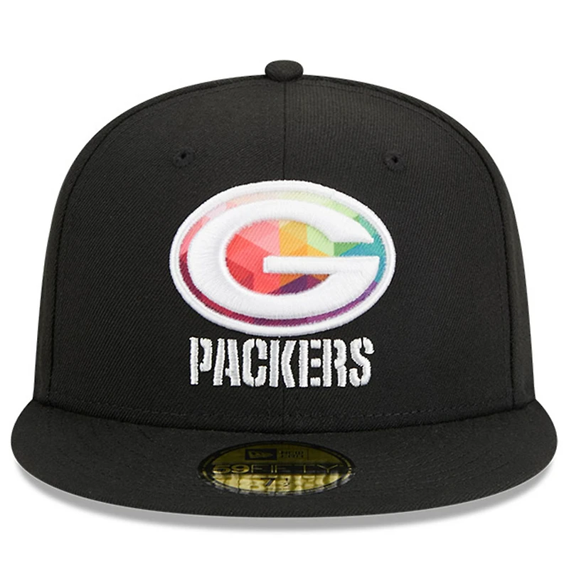 Casquette ajustée 59FIFTY NFL Crucial Catch 2023 New Era pour hommes, noir, Green Bay Packers