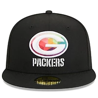 Casquette ajustée 59FIFTY NFL Crucial Catch 2023 New Era pour hommes, noir, Green Bay Packers