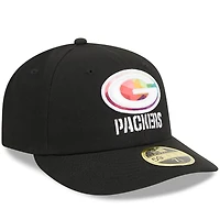 Casquette ajustée 59FIFTY NFL Crucial Catch Low Profile 2023 New Era pour hommes, noir, Green Bay Packers