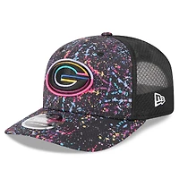 Casquette ajustable 9SEVENTY NFL Crucial Catch 2025 des Packers de Green Bay de New Era pour homme, noire