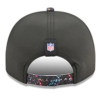 Casquette snapback 9FIFTY NFL Crucial Catch A-Frame noire New Era pour homme, édition 2025 des Green Bay Packers