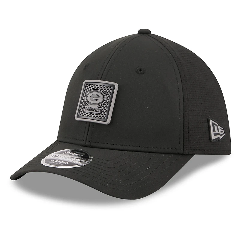 Casquette New Era Flex noire Green Bay Packers 2026 NFL Training Camp 39THIRTY pour homme