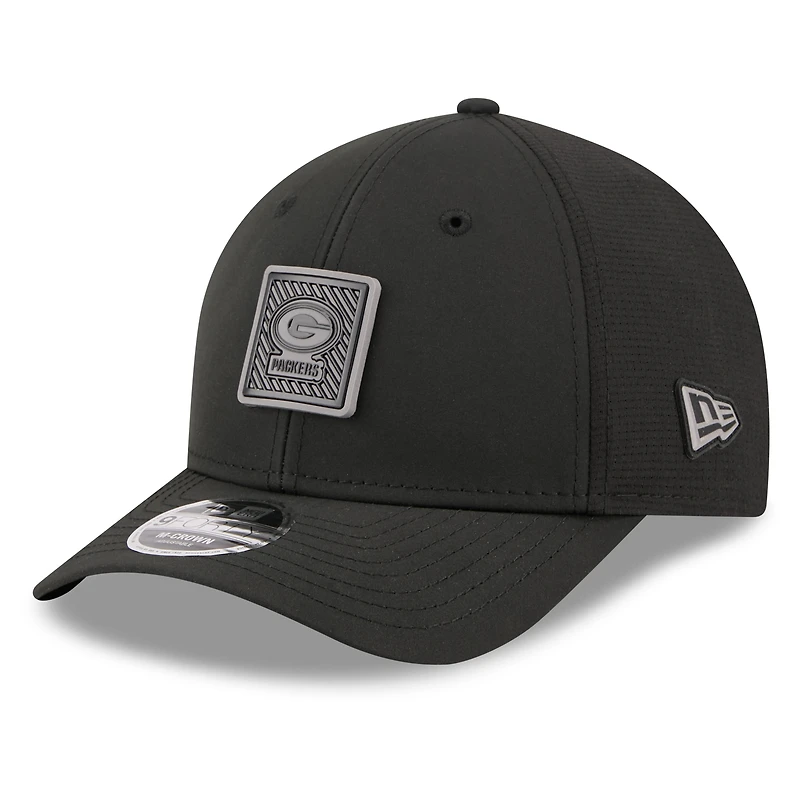 Men's New Era Black Green Bay Packers 2026 NFL Training Camp 9FORTY Adjustable Hat