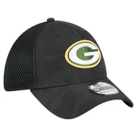 Men's New Era Black Green Bay Packers Active Camo 39THIRTY Flex Hat