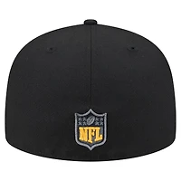 Men's New Era  Black Green Bay Packers Color Pop 59FIFTY Fitted Hat