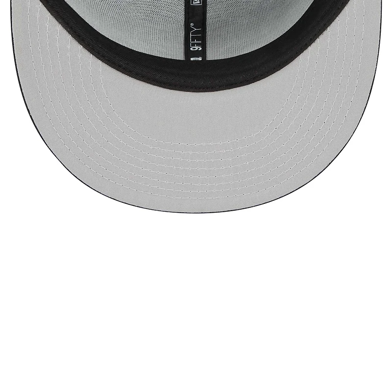 Men's New Era Black Green Bay Packers Independent 9FIFTY Snapback Hat