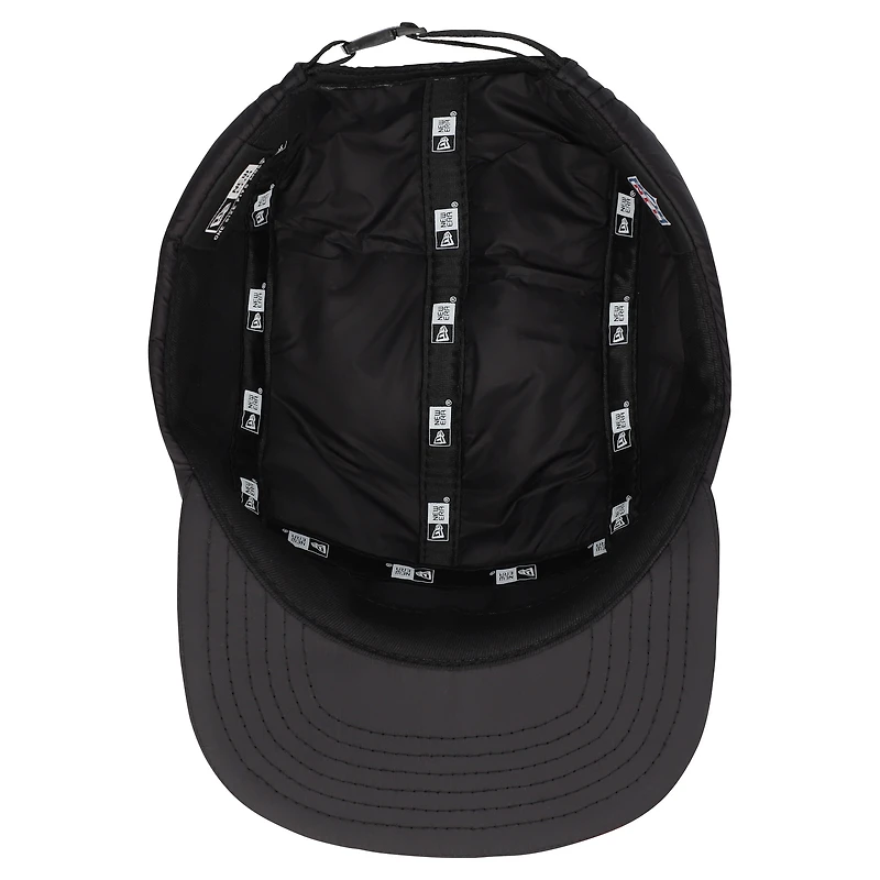 Men's New Era Black Green Bay Packers Quilted Camper Adjustable Hat