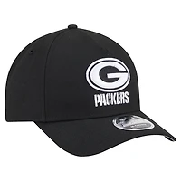Casquette ajustable 9FORTY M-Crown A-Frame noire New Era pour homme, collection Team Packers