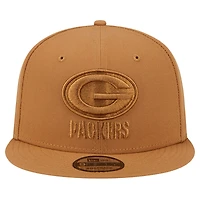 Men's New Era Brown Green Bay Packers Color Pack 9FIFTY Snapback Hat