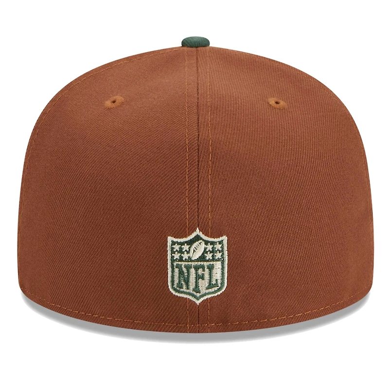 Casquette ajustée New Era Green Bay Packers Harvest 59FIFTY pour homme