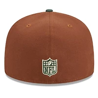 Casquette ajustée New Era Green Bay Packers Harvest 59FIFTY pour homme
