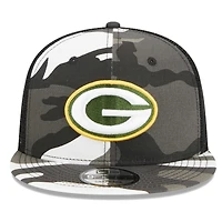 Men's New Era Camo Green Bay Packers Dark Trucker 9FIFTY Snapback Hat