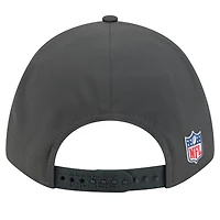 Casquette ajustable New Era Green Bay Packers 2025 Sideline pour temps froid, couleur anthracite, modèle 9FORTY M-Crown