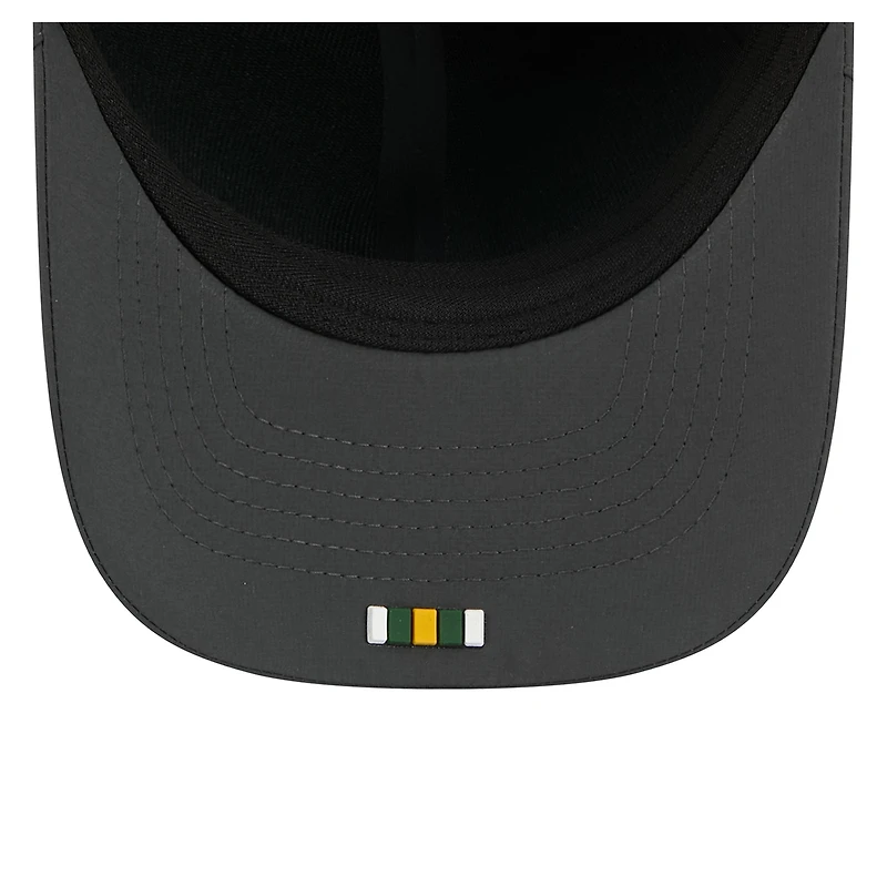Casquette ajustable New Era Green Bay Packers 2025 Sideline pour temps froid, couleur anthracite, modèle 9FORTY M-Crown