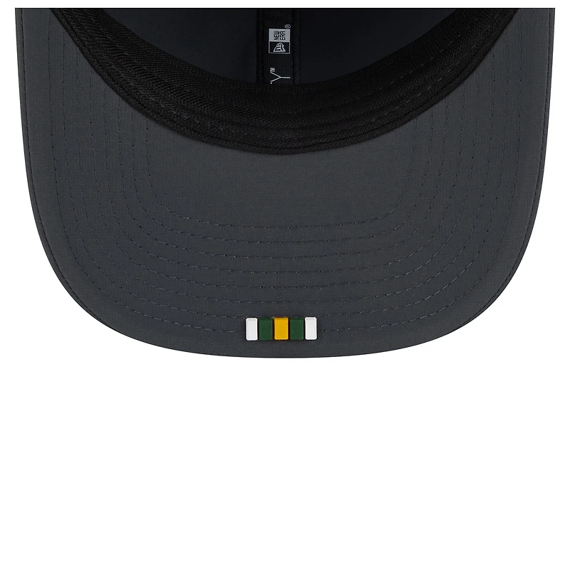 Casquette ajustable New Era Green Bay Packers 2025 Sideline pour homme, couleur anthracite, modèle 9SEVENTY.