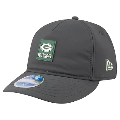 Men's New Era Charcoal Green Bay Packers 2025 Sideline Cold Weather Retro Crown 59FIFTY Fitted Hat