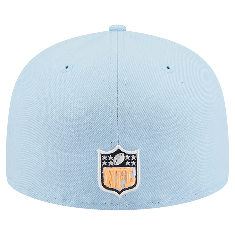 Men's New Era Coastal Blue Green Bay Packers 59FIFTY Fitted Hat