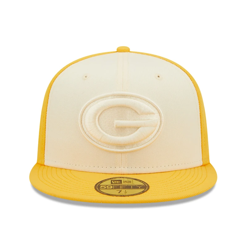 NWE PAC CREAM GOLD NFL TON 2 TONS 59FIFTY HATMENHIC
