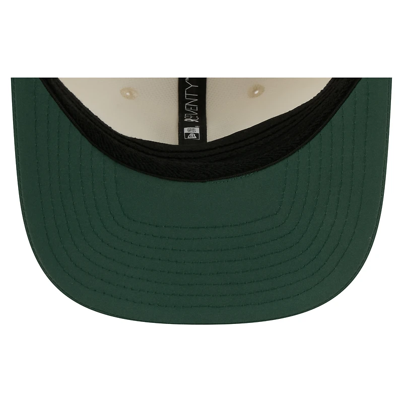 Men's New Era Cream/Green Green Bay Packers 2026 NFL Training Camp 9SEVENTY Adjustable Hat