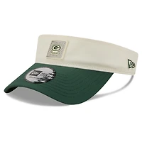 Men's New Era  Cream/Green Green Bay Packers 2026 NFL Training Camp Adjustable Visor