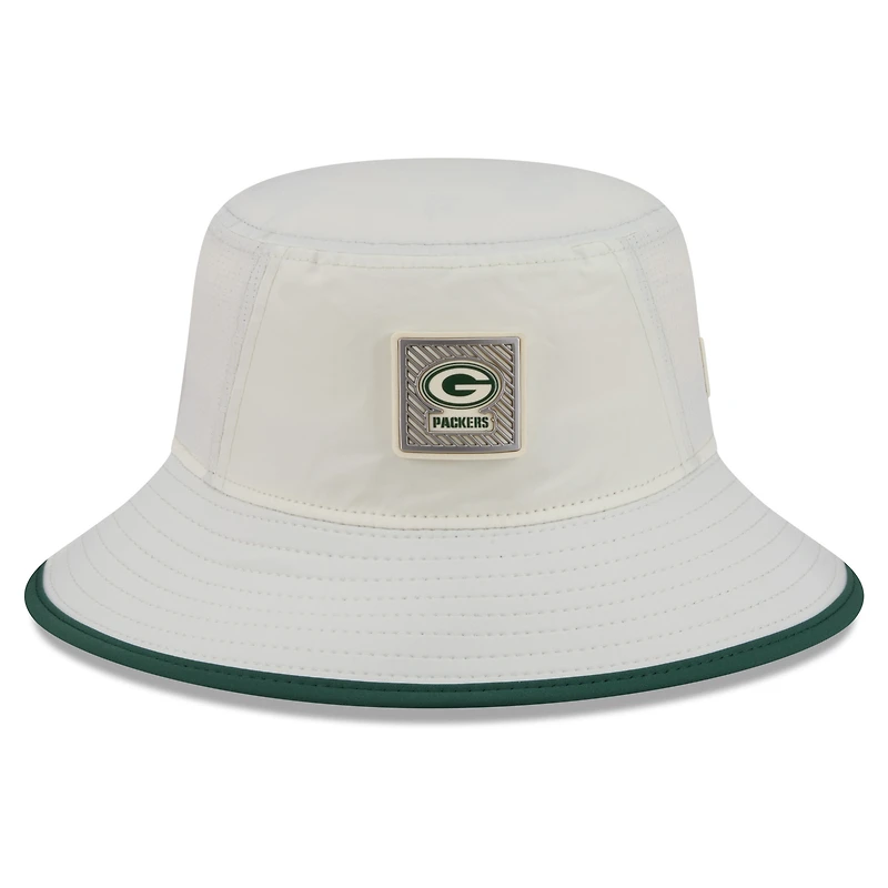 Men's New Era  Cream Green Bay Packers 2026 NFL Training Camp Sport Bucket Hat