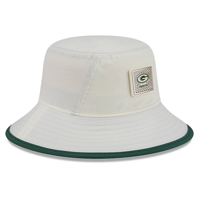 Men's New Era  Cream Green Bay Packers 2026 NFL Training Camp Sport Bucket Hat