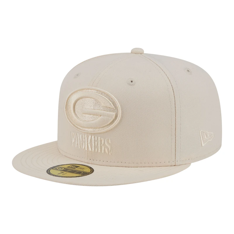 Casquette ajustée New Era 59FIFTY crème pour homme, Green Bay Packers Color Pack