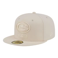 Casquette ajustée New Era 59FIFTY crème pour homme, Green Bay Packers Color Pack