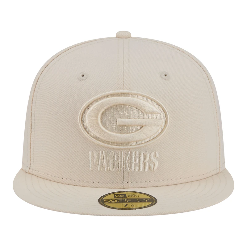 Casquette ajustée New Era 59FIFTY crème pour homme, Green Bay Packers Color Pack